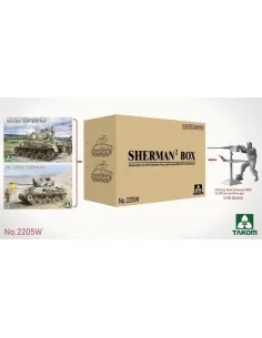 Sherman2 Box M4A1 (76w) HVSS + M1 Super Sherman + US Army Tank Crew...
