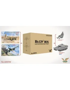Hs 129² BOX Hs 129 B2+Hs 129 B3+3D Printed Set Figures x2+Panther A...