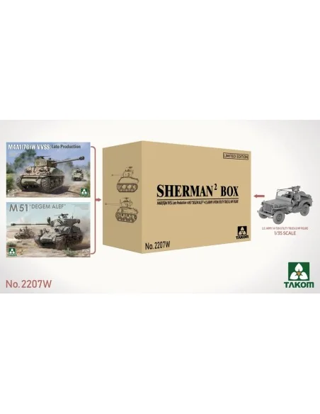 SHERMAN² BOX M4A1(76W) VVSS Late Production+M51 DEGEM ALEF+US ARMY ...