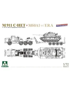 M911 C-HET w/M747 Heavy Equipment Semi-Trailer + M60A1 w/ERA, 1/72 ...