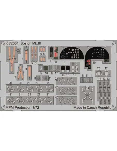 Boston Mk.II for MPM 72559, 1/72 - MPM 100-K72004
