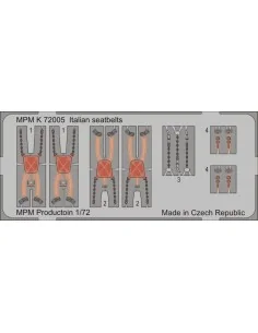 Italian seatbelts, 1/72 - MPM 100-K72005