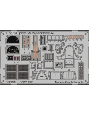 Spitfire Mk.24/Seafire Mk.46, 1/72 - MPM 100-K72023