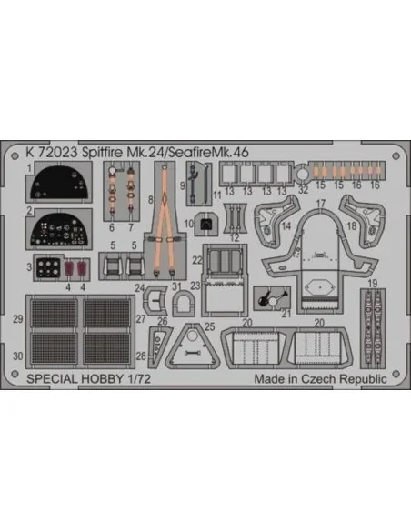Spitfire Mk.24/Seafire Mk.46, 1/72 - MPM 100-K72023