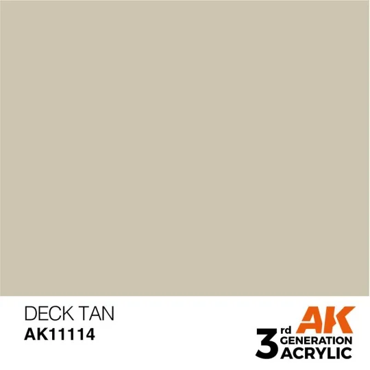 Deck Tan 17ml - AK Interactive AK11114 Deck Tan 17ml - AK Interactive AK11114