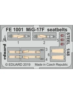 [NO_DESC] MiG-17F seatbelts STEEL for Hobby Boss, 1/48 - Eduard Acc...