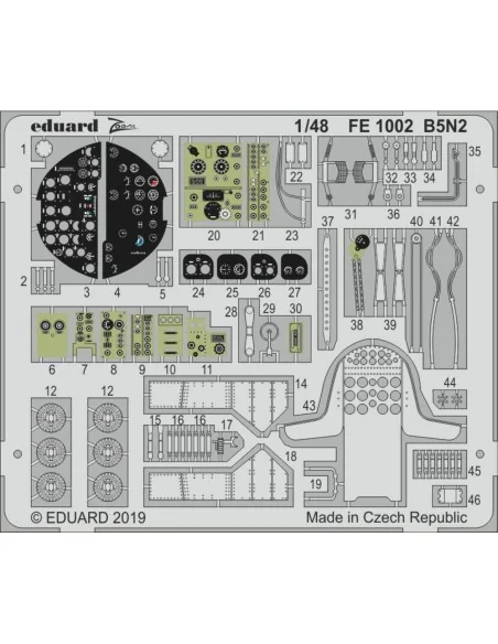 [NO_DESC] B5N2 for Hasegawa, 1/48 - Eduard Accessories FE1002