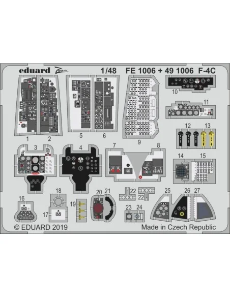 F-4C for Academy, 1/48 - Eduard Accessories FE1006