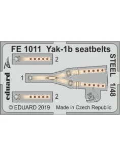 [NO_DESC] Yak-1b seatbelts STEEL for Zvezda, 1/48 - Eduard Accessor...