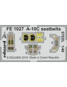 [NO_DESC] A-10C seatbelts STEEL for Italeri, 1/48 - Eduard Accessor...