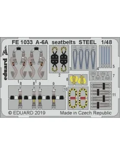 A-6A seatbelts STEEL for Hobby Boss, 1/48 - Eduard Accessories FE1033