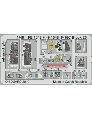 F-16C Block 25 for Tamiya, 1/48 - Eduard Accessories FE1048
