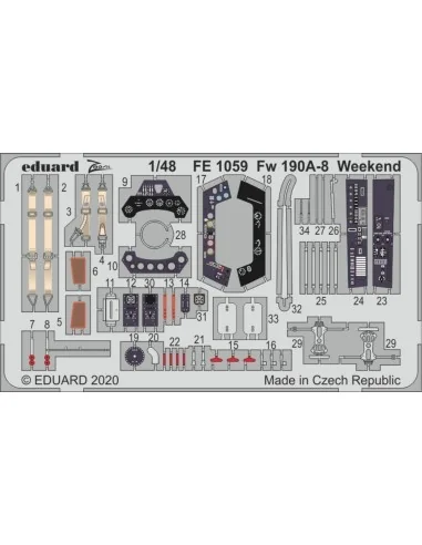 Fw 190A-8 Weekend for Eduard, 1/48 - Eduard Accessories FE1059