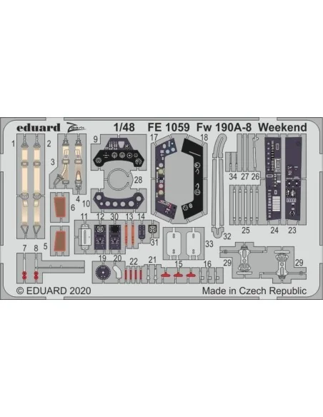 [NO_DESC] Fw 190A-8 Weekend for Eduard, 1/48 - Eduard Accessories F...