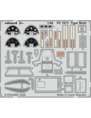 Tiger Moth for Airfix, 1/48 - Eduard Accessories FE1073