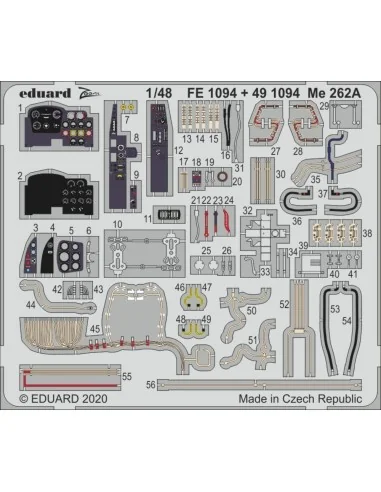 Me 262A for Hobby Boss, 1/48 - Eduard Accessories FE1094