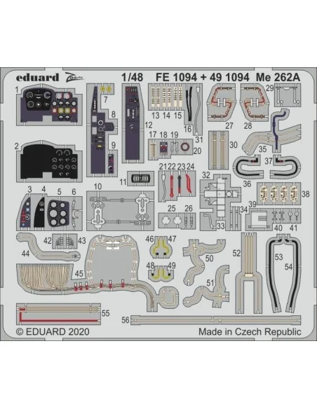 Me 262A for Hobby Boss, 1/48 - Eduard Accessories FE1094