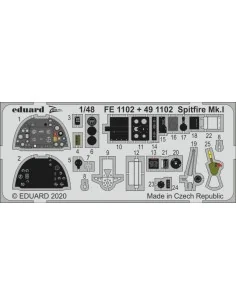 Spitfire Mk.I for Airfix, 1/48 - Eduard Accessories FE1102
