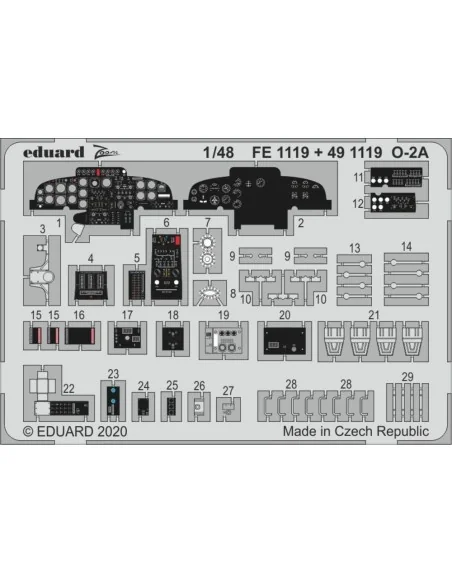 O-2A for ICM, 1/48 - Eduard Accessories FE1119
