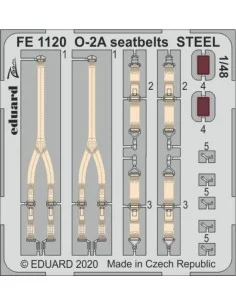O-2A seatbelts STEEL for ICM, 1/48 - Eduard Accessories FE1120