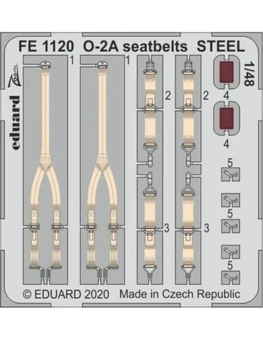 [NO_DESC] O-2A seatbelts STEEL for ICM, 1/48 - Eduard Accessories F...