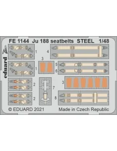 [NO_DESC] Ju 188 seatbelts STEEL 1/48 for REVELL, 1/48 - Eduard Acc...