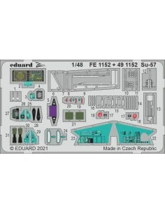 Su-57 1/48 for ZVEZDA, 1/48 - Eduard Accessories FE1152