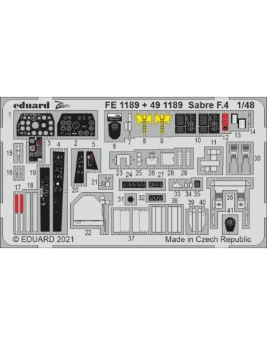 Sabre F.4 1/48 for AIRFIX, 1/48 - Eduard Accessories FE1189