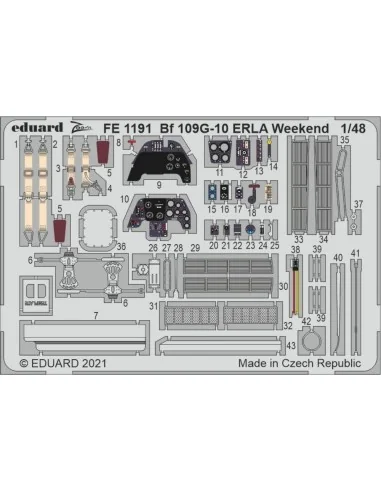 Bf 109G-10 ERLA Weekend 1/48 for EDUARD, 1/48 - Eduard Accessories ...