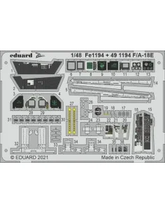F/A-18E 1/48 for MENG, 1/48 - Eduard Accessories FE1194