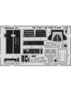 [NO_DESC] F-84F 1/48 for KINETIC, 1/48 - Eduard Accessories FE1198