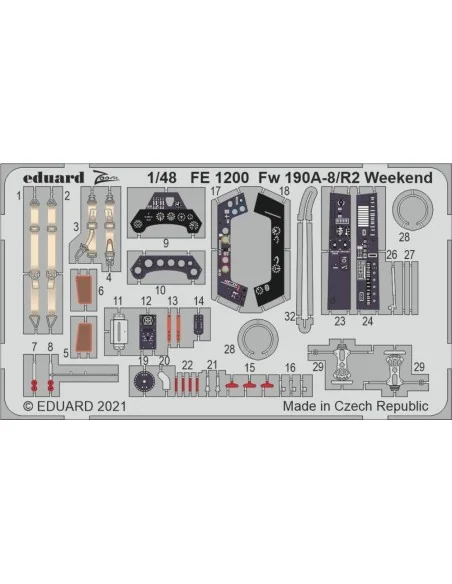 [NO_DESC] Fw 190A-8/R2 Weekend 1/48 for EDUARD, 1/48 - Eduard Acces...