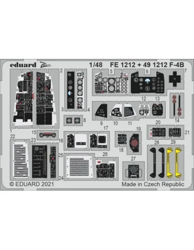 F-4B 1/48 for TAMIYA, 1/48 - Eduard Accessories FE1212