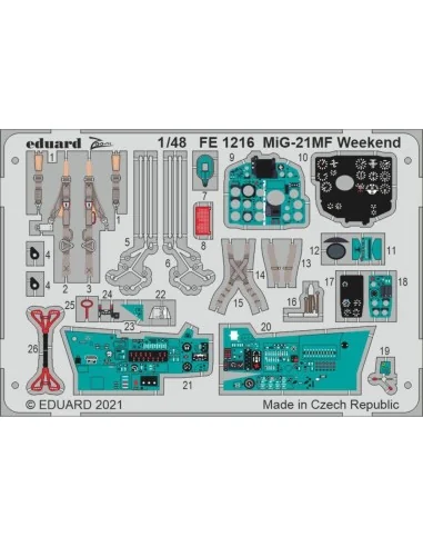MiG-21MF Weekend 1/48 for EDUARD, 1/48 - Eduard Accessories FE1216