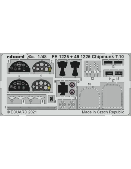 [NO_DESC] Chipmunk T.10 for AIRFIX, 1/48 - Eduard Accessories FE1225