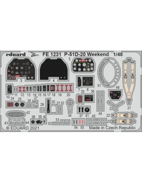 [NO_DESC] P-51D-20 Weekend for EDUARD, 1/48 - Eduard Accessories FE...