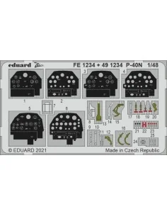 [NO_DESC] P-40N, for ACADEMY, 1/48 - Eduard Accessories FE1234
