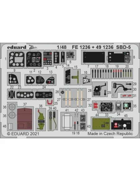 [NO_DESC] SBD-5, for REVELL, 1/48 - Eduard Accessories FE1236