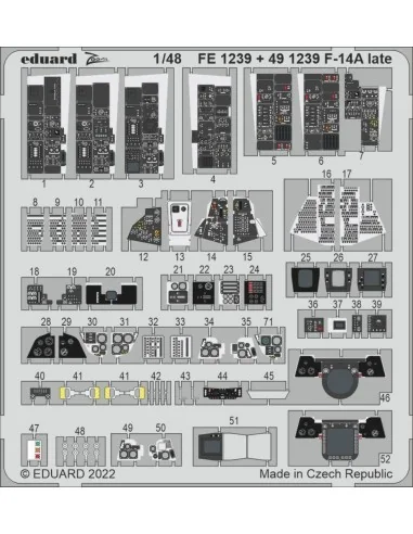 [NO_DESC] F-14A late for TAMIYA, 1/48 - Eduard Accessories FE1239
