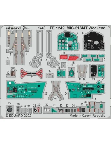 MiG-21SMT Weekend for EDUARD, 1/48 - Eduard Accessories FE1242