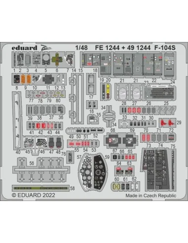 F-104S for KINETIC, 1/48 - Eduard Accessories FE1244
