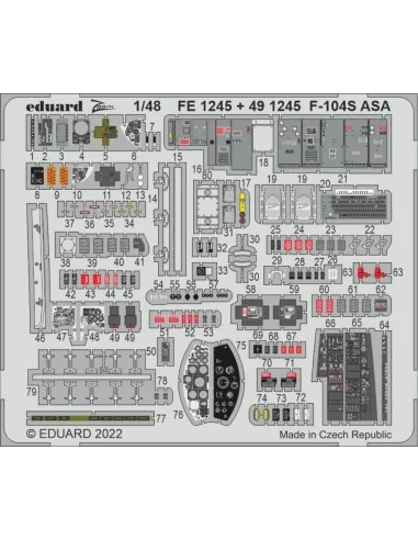 [NO_DESC] F-104S ASA for KINETIC, 1/48 - Eduard Accessories FE1245