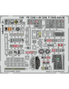 [NO_DESC] F-104S ASA-M for KINETIC, 1/48 - Eduard Accessories FE1246