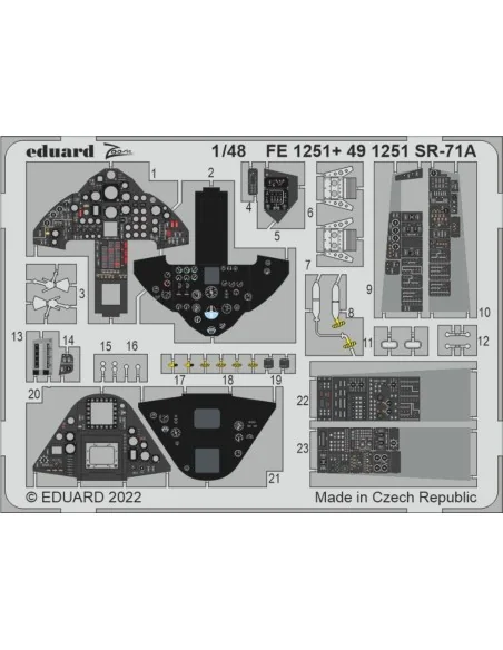 SR-71A for REVELL, 1/48 - Eduard Accessories FE1251
