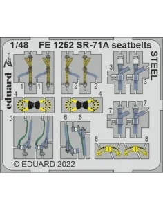 SR-71A seatbelts STEEL for REVELL, 1/48 - Eduard Accessories FE1252
