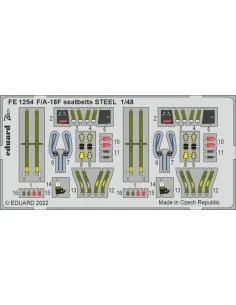 [NO_DESC] F/A-18F seatbelts STEEL for MENG, 1/48 - Eduard Accessori...