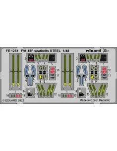[NO_DESC] F/A-18F seatbelts STEEL for HOBBY BOSS, 1/48 - Eduard Acc...