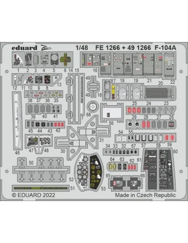 [NO_DESC] F-104A, 1/48 - Eduard Accessories FE1266