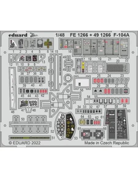F-104A, 1/48 - Eduard Accessories FE1266