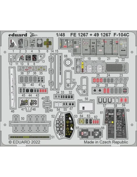 F-104C, 1/48 - Eduard Accessories FE1267